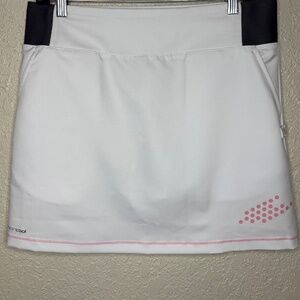 PING Tee Off White Pull On Golf Tennis Pickleball Skort Women's Size Medium